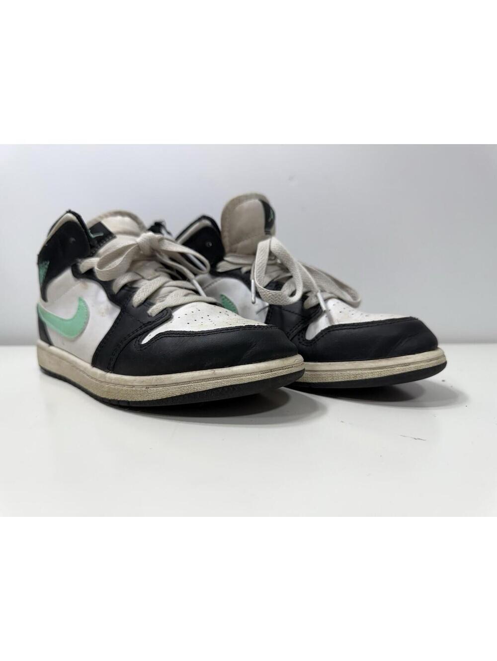 Nike Jordan 1 Mid Green Glow Preschool Kids Size 3Y DQ8424-103 Mid Top